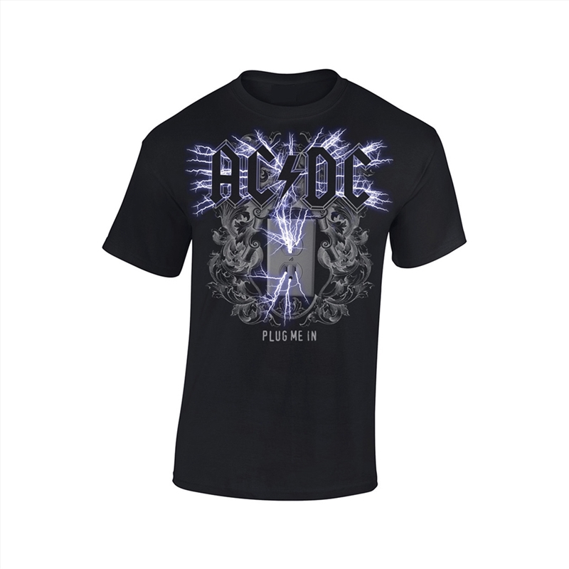 AC/DC - Plug Me In - Black - XXL/Product Detail/Shirts