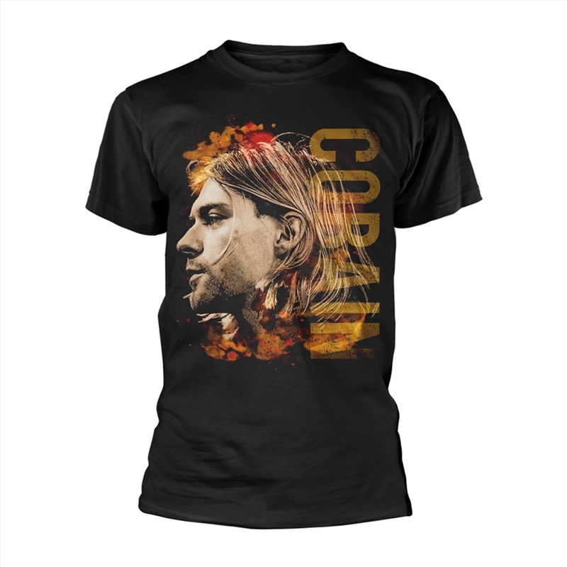 Kurt Cobain - Coloured Side View - Black - LARGE/Product Detail/Shirts