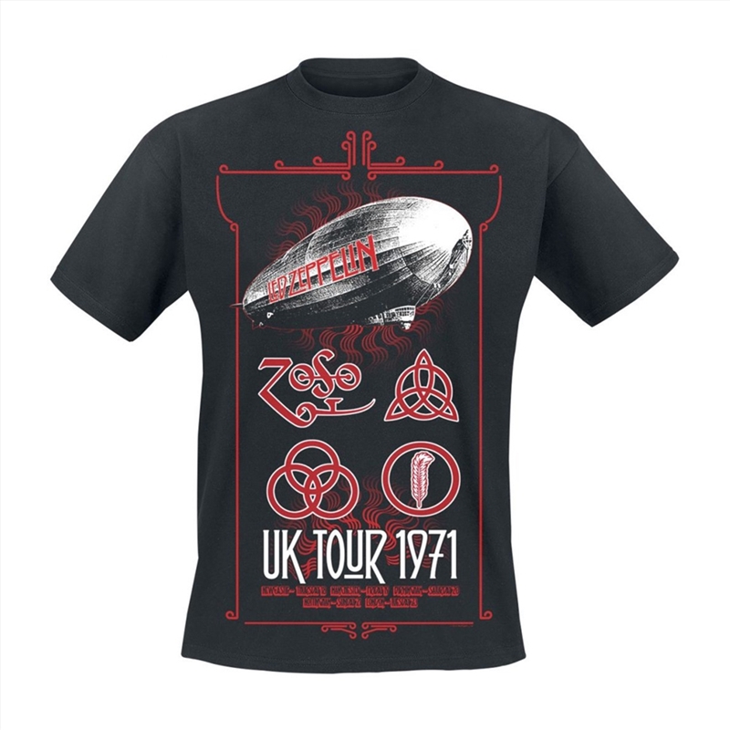 Led Zeppelin - Uk Tour 1971 - Black - MEDIUM/Product Detail/Shirts