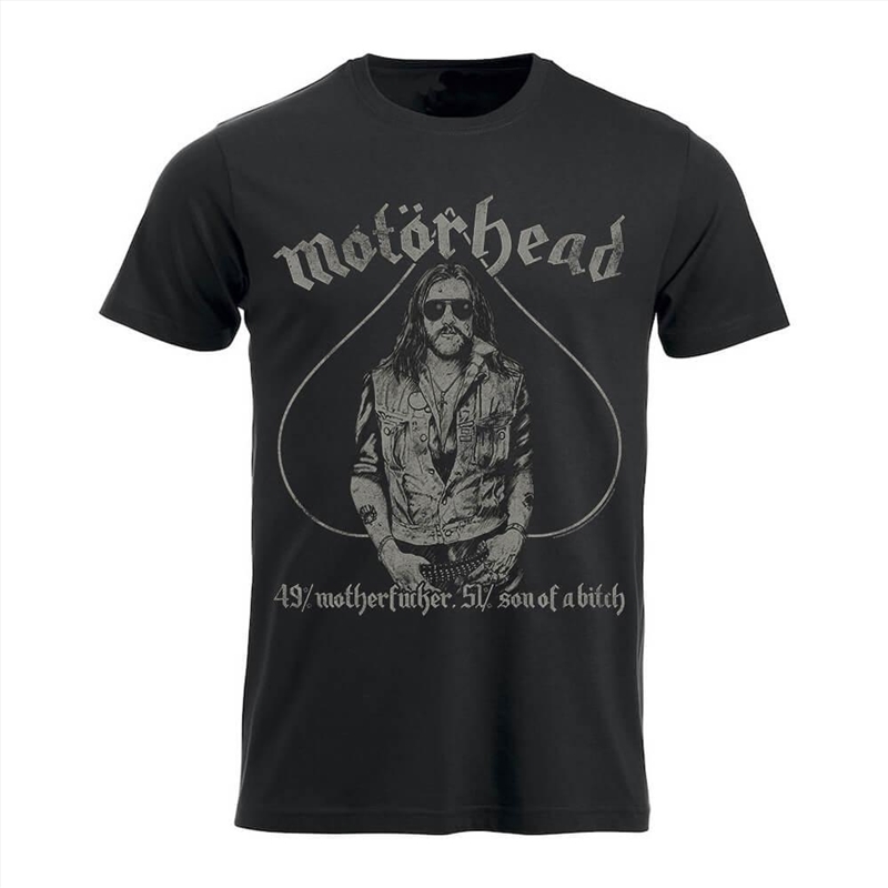 Motorhead - 49% Motherfucker, 51%Son Of A Bitch - Black - SMALL/Product Detail/Shirts