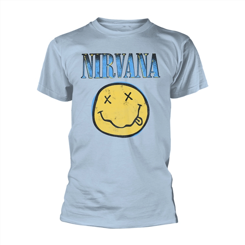 Nirvana - Xerox Smiley - Blue - XL/Product Detail/Shirts