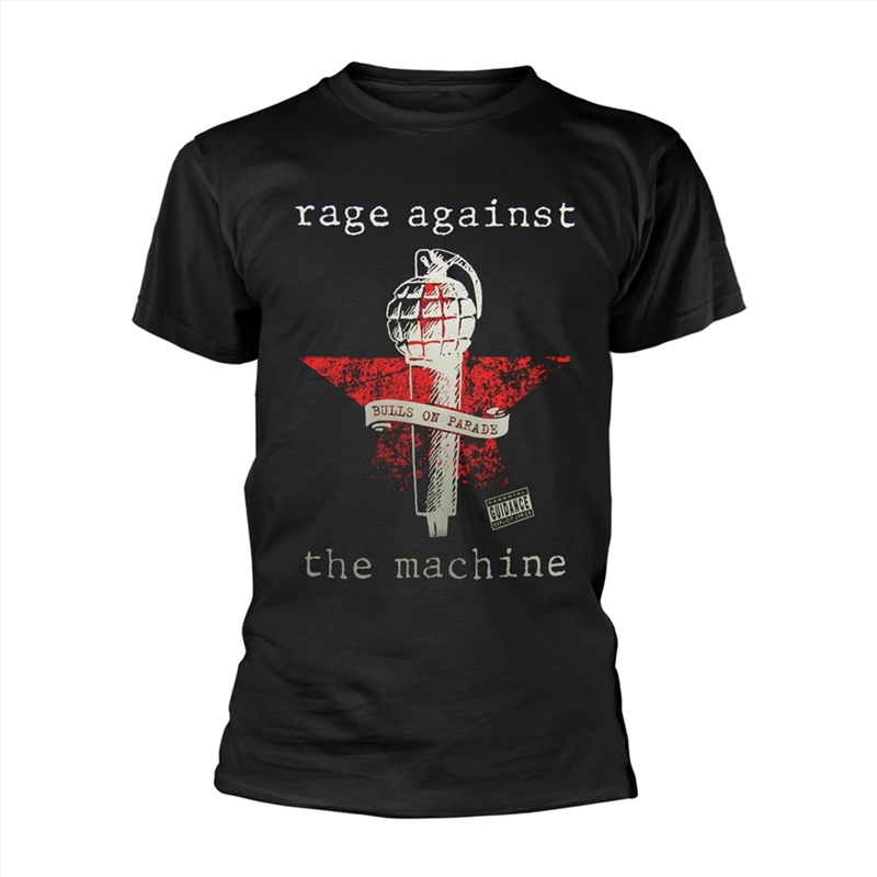 Rage Against The Machine - Bulls On Parade Mic - Black - MEDIUM/Product Detail/Shirts