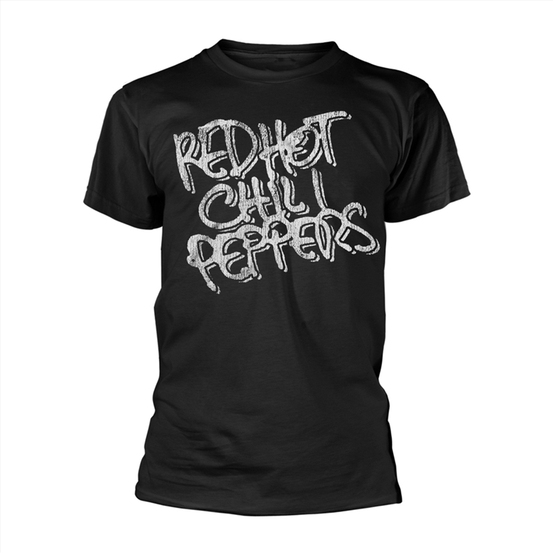 Red Hot Chili Peppers - Black & White Logo - Black - SMALL/Product Detail/Shirts