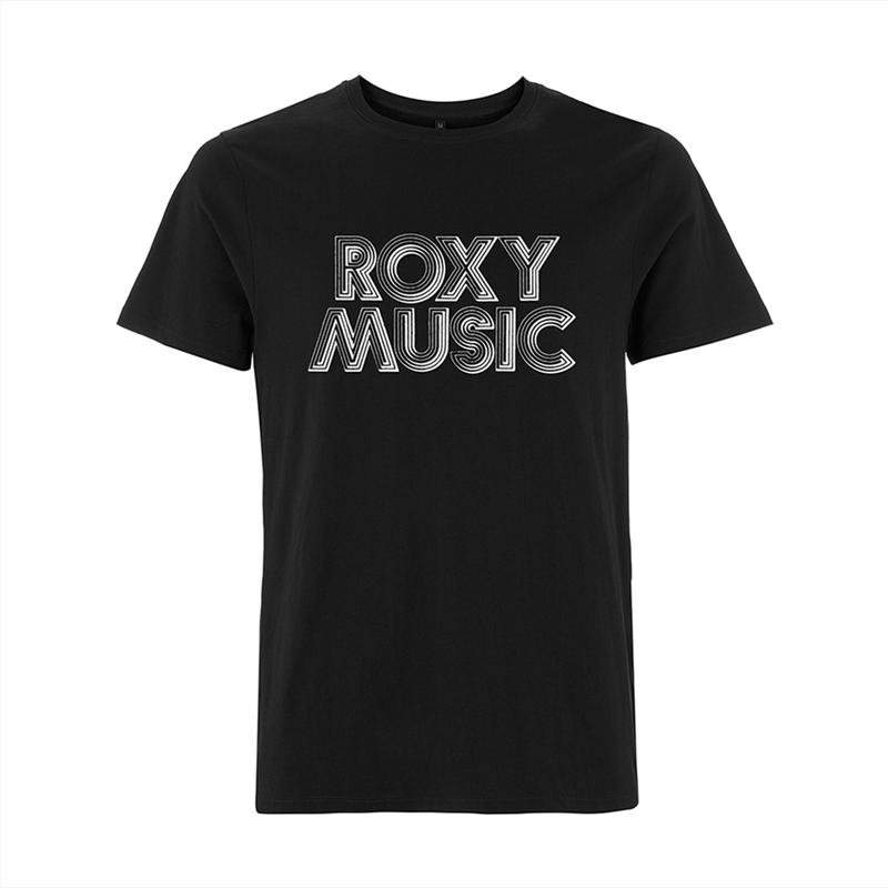 Roxy Music - Retro Logo - Black - SMALL/Product Detail/Shirts