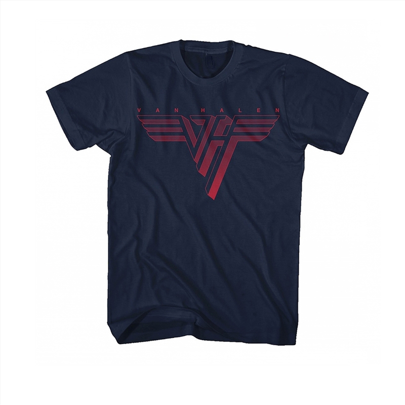 Van Halen - Classic Red Logo - Blue - SMALL/Product Detail/Shirts