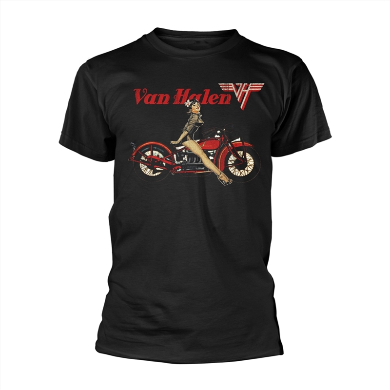 Van Halen - Pinup Motorcycle - Black - SMALL/Product Detail/Shirts