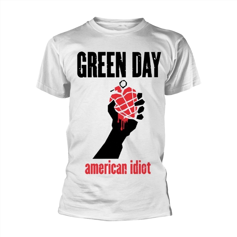 Green Day - American Idiot Heart - White - MEDIUM/Product Detail/Shirts