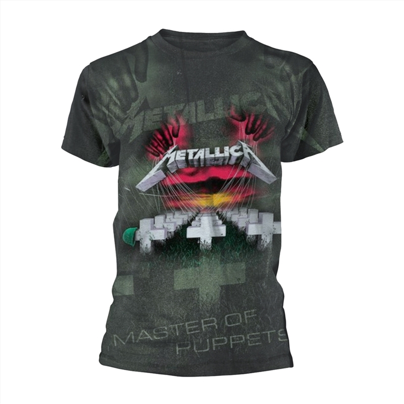 Metallica - Master Of Puppets (All Over) - Grey - MEDIUM/Product Detail/Shirts