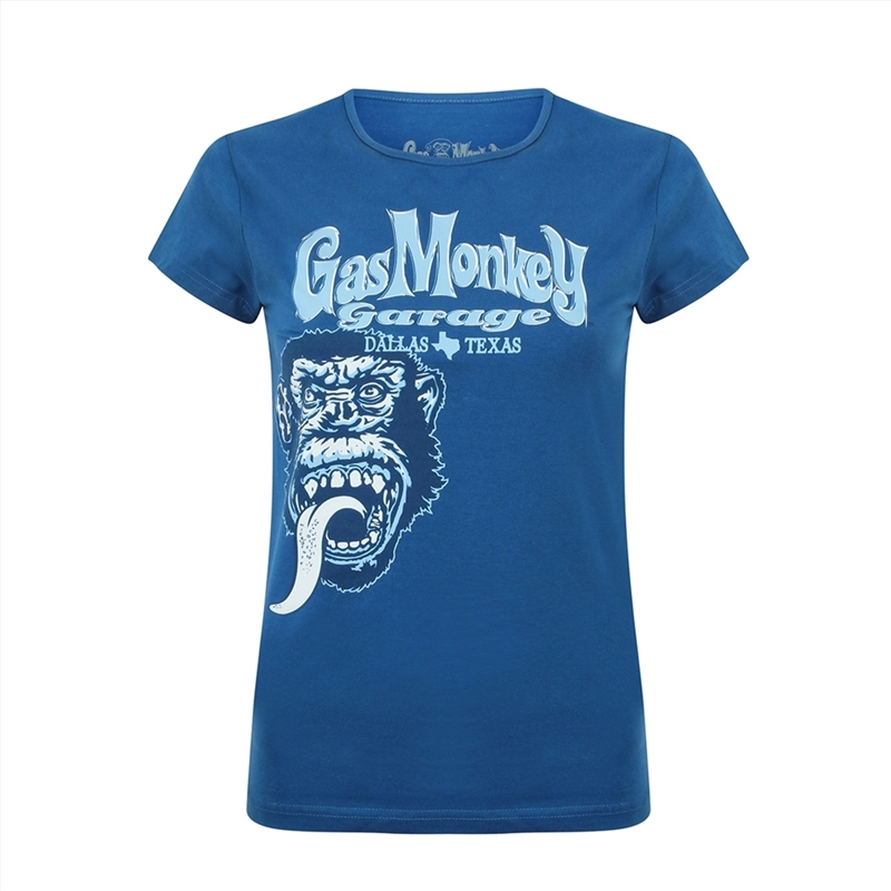 Gas Monkey Garage - Tonal Monkey Classic - Blue - XXL/Product Detail/Shirts