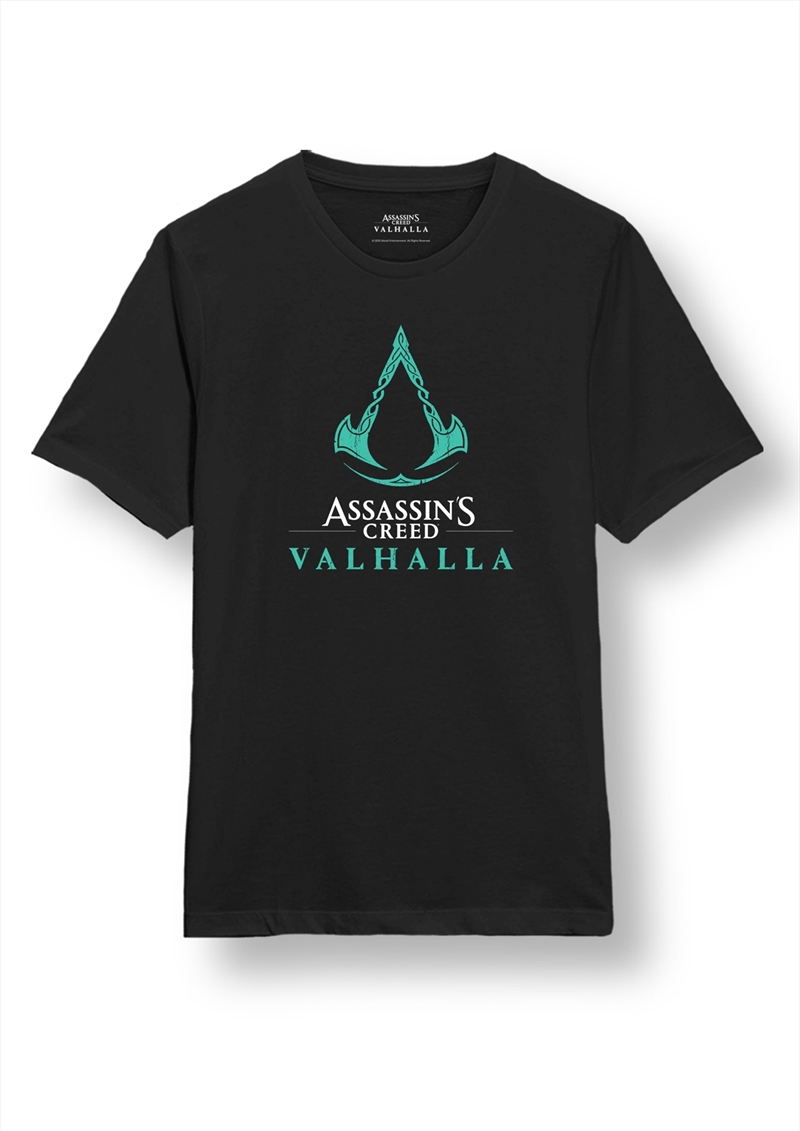 Assassin's Creed - Valhalla - Assassin's Creed Logo (Green) - Black - SMALL/Product Detail/Shirts