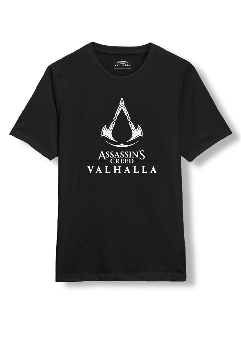 Assassin's Creed - Valhalla - Assassin's Creed Valhalla Logo - Black - MEDIUM/Product Detail/Shirts