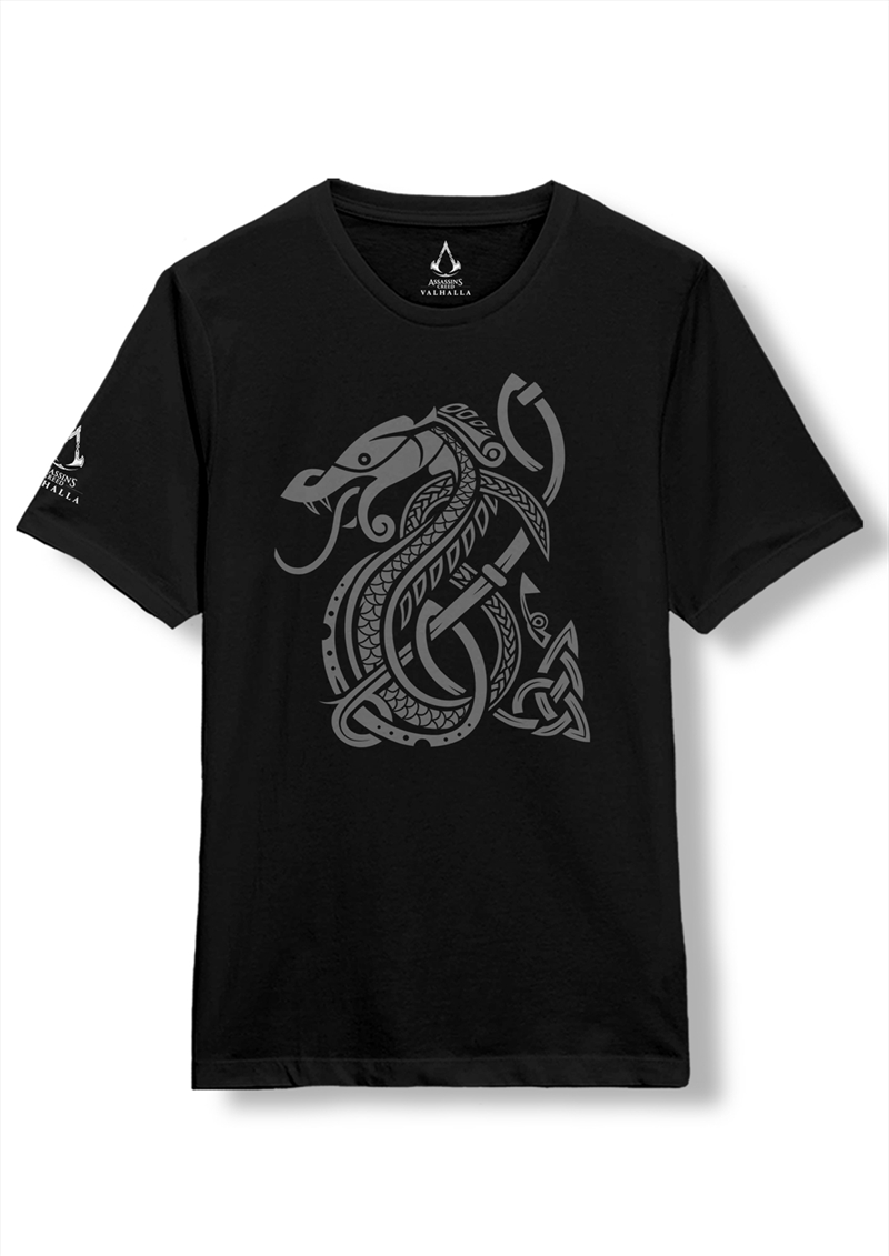 Assassin's Creed - Valhalla - Assassin's Creed Valhalla Snake - Black - SMALL/Product Detail/Shirts