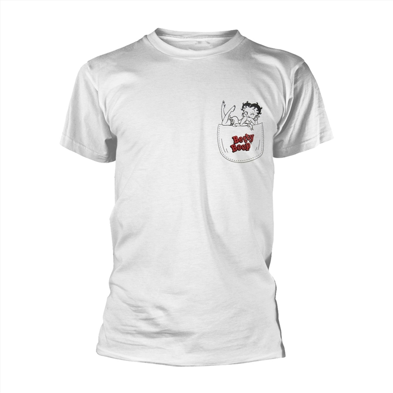 Betty Boop - In My Pocket - White - MEDIUM/Product Detail/Shirts