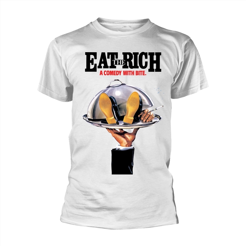 Comic Strip Presents - Eat The Rich - White - SMALL/Product Detail/Shirts