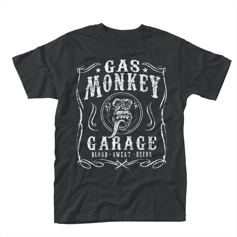 Gas Monkey Garage - Flourish - Black - MEDIUM/Product Detail/Shirts