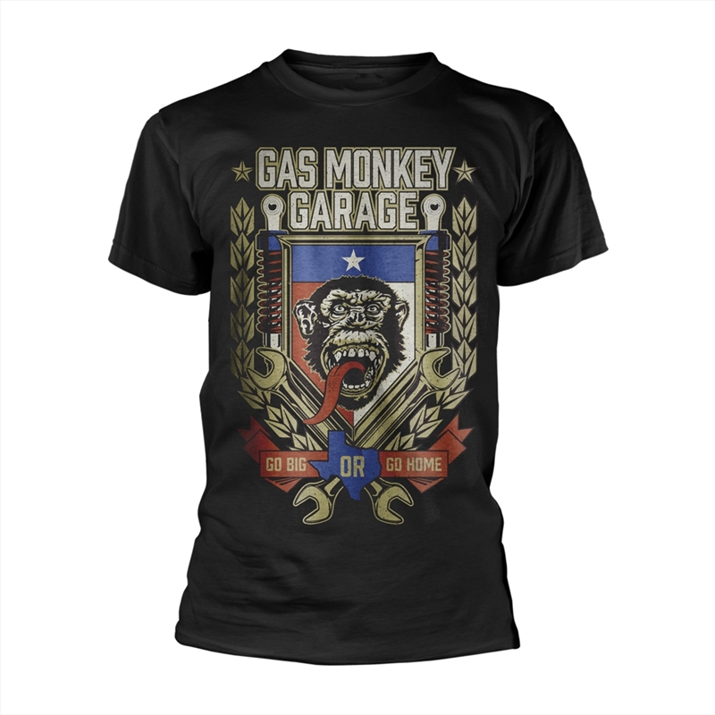 Gas Monkey Garage - Go Big Or Go Home - Black - XL/Product Detail/Shirts