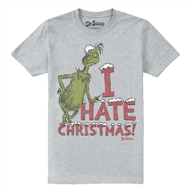 Grinch - I Hate Christmas! - Grey - SMALL/Product Detail/Shirts