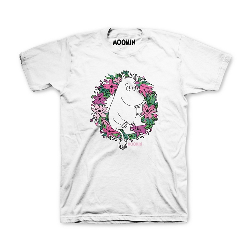 Moomins - Wreath - White - LARGE/Product Detail/Shirts