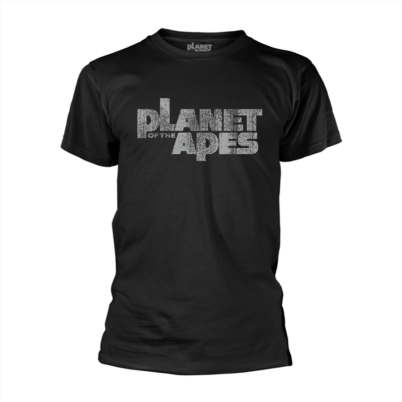 Planet Of The Apes - Distress Logo - Black - MEDIUM/Product Detail/Shirts