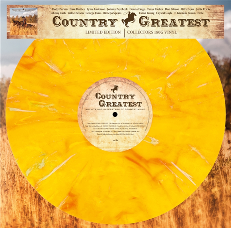 Country Greatest (Ltd Yellow Marbled Vinyl)/Product Detail/Rock/Pop