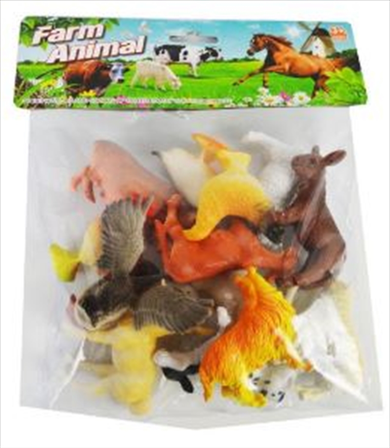 12pc Farm Animals In Bag/Product Detail/Toys