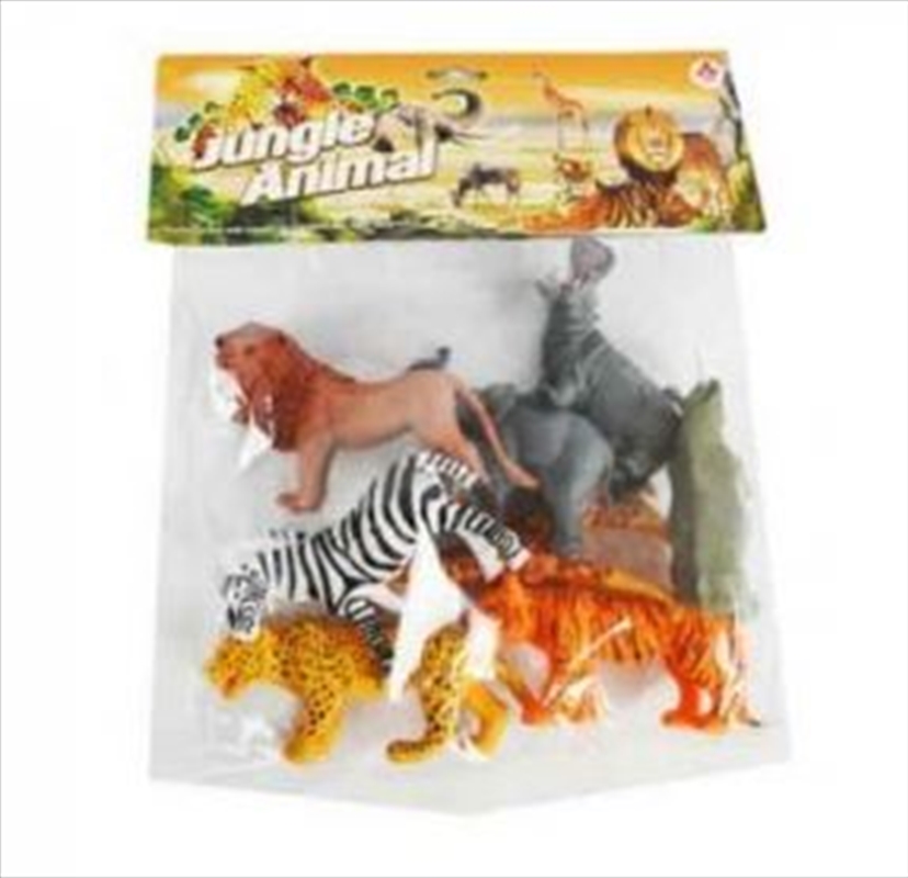 6pce Jungle Animals In Bag/Product Detail/Toys