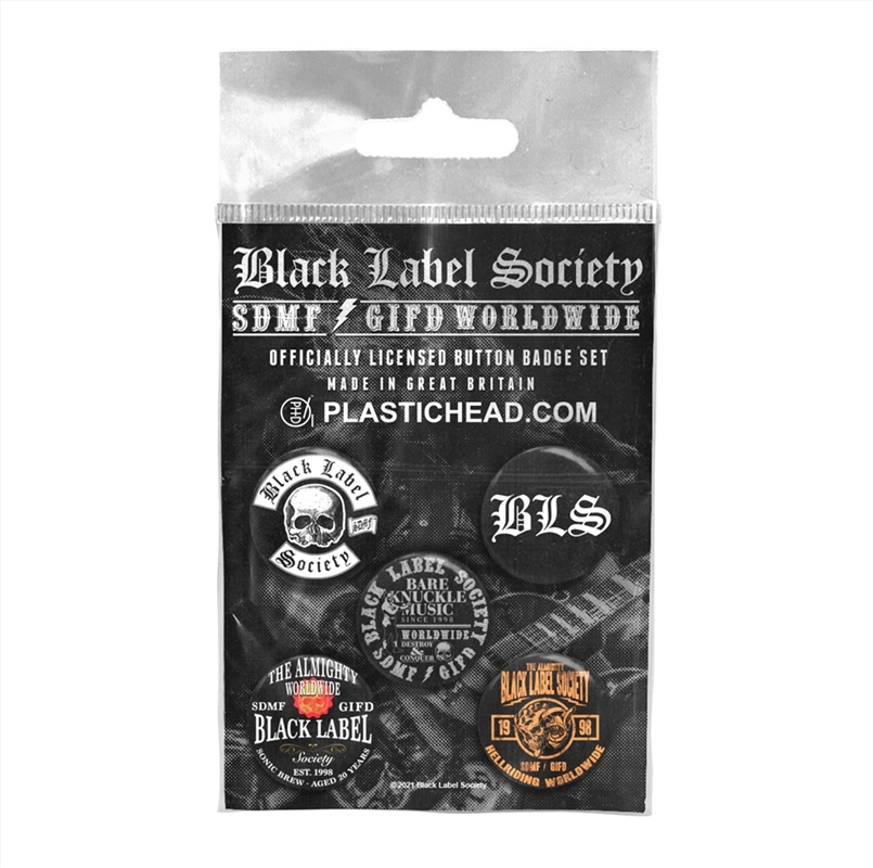 Black Label Society Button Badge Set/Product Detail/Buttons & Pins