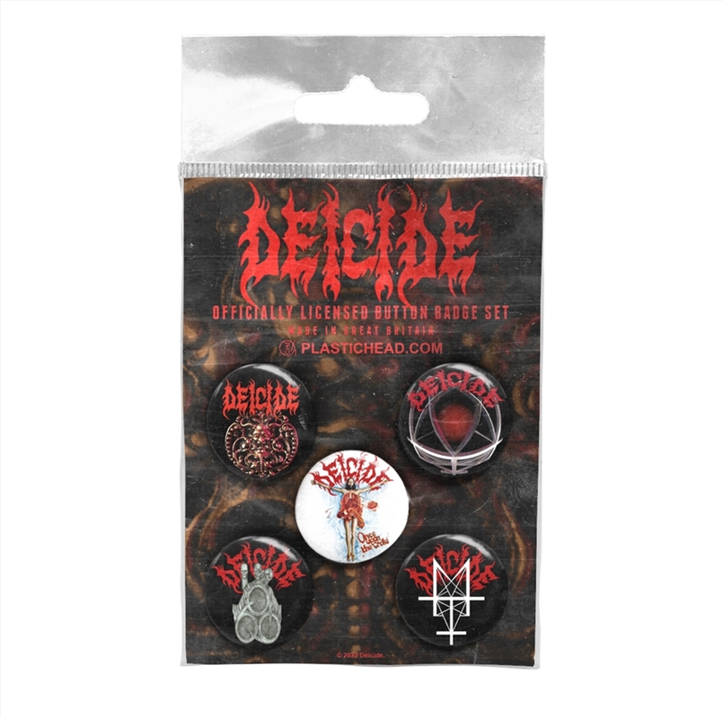 Deicide Button Badge Set/Product Detail/Buttons & Pins