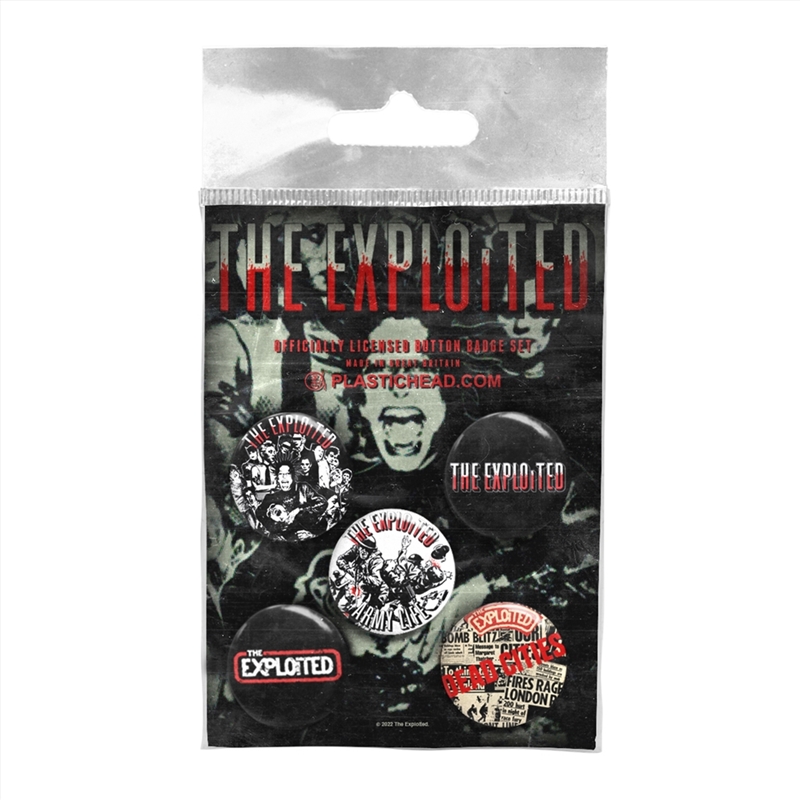 The Exploited Button Badge Set 1/Product Detail/Buttons & Pins