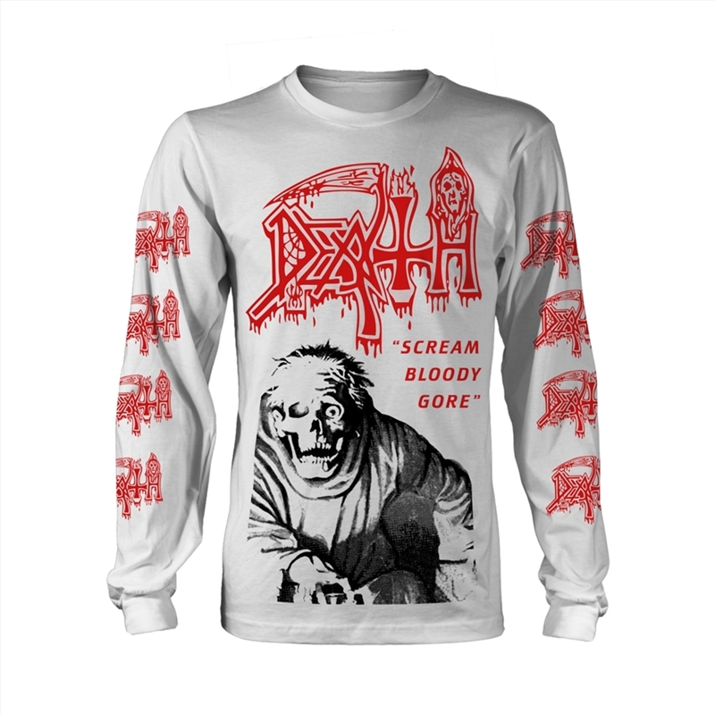 Scream Bloody Gore: White - MEDIUM/Product Detail/Shirts