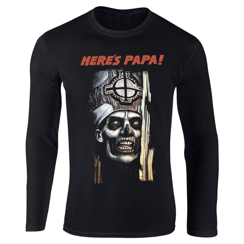 Here's Papa: Black - SMALL/Product Detail/Shirts