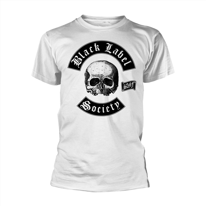 Skull Logo: White - SMALL/Product Detail/Shirts