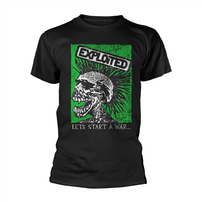 Let'S Start A War (Skull): Black - LARGE/Product Detail/Shirts