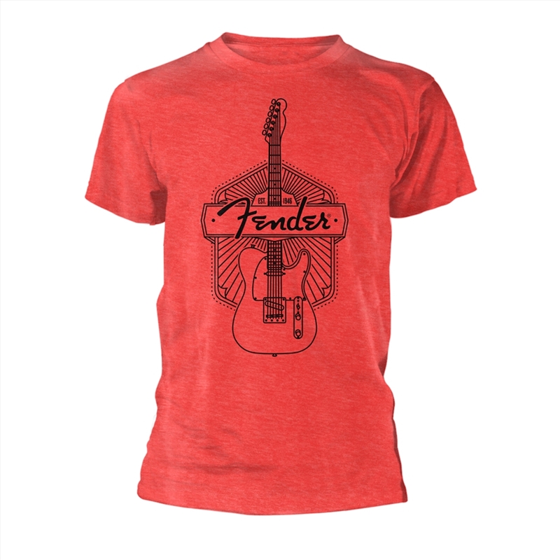 Fender Est. 1946: Red - SMALL/Product Detail/Shirts