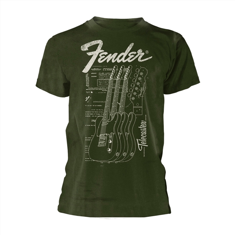 Telecaster: Green - MEDIUM/Product Detail/Shirts