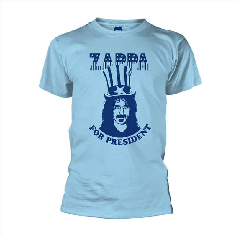 Zappa For President (Blue): Blue - LARGE/Product Detail/Shirts