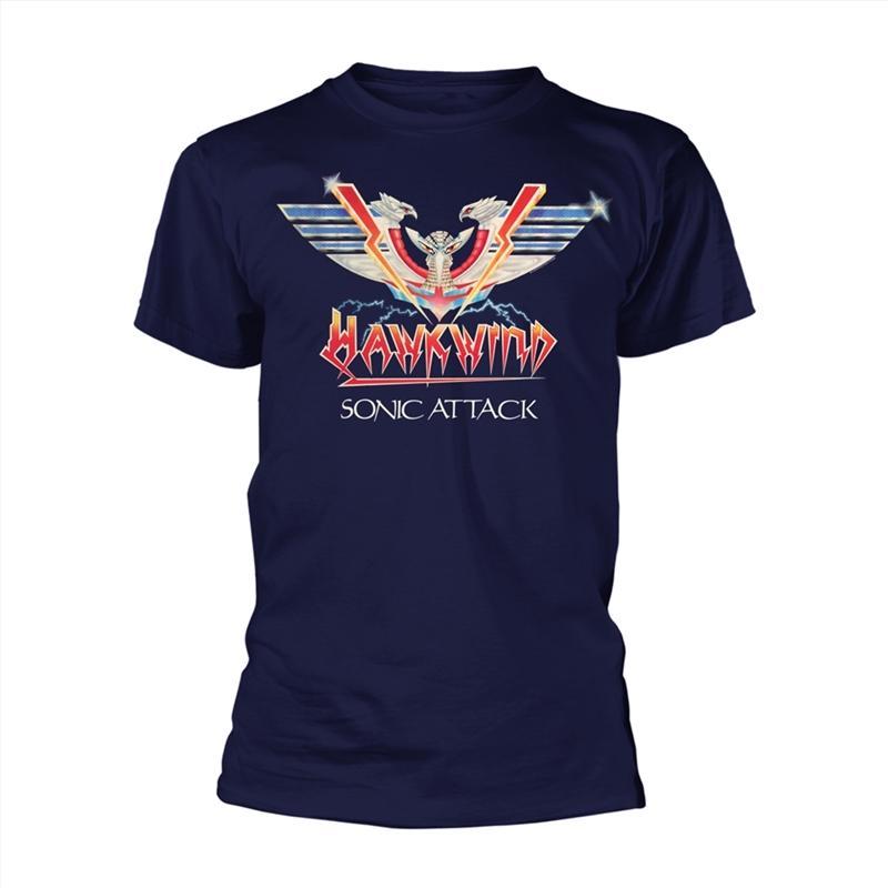 Sonic Attack (Navy): Blue - MEDIUM/Product Detail/Shirts