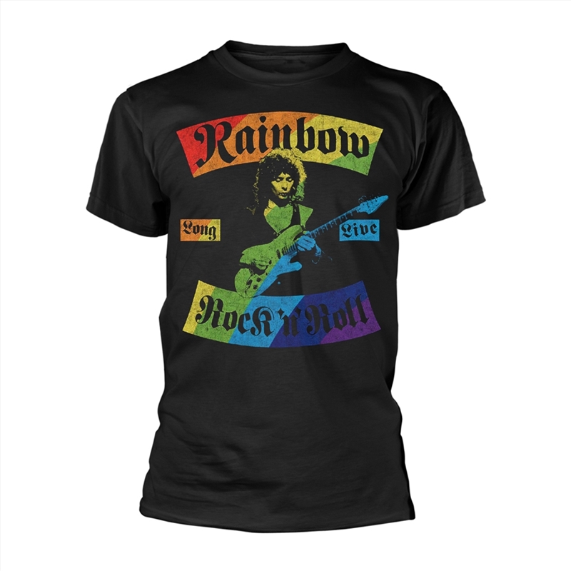 Long Live Rnr Rainbow: Black - SMALL/Product Detail/Shirts