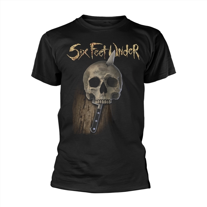 Knife Skull: Black - SMALL/Product Detail/Shirts