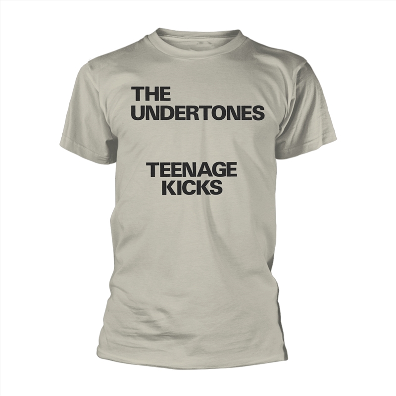 Teenage Kicks Text: Natural - SMALL/Product Detail/Shirts