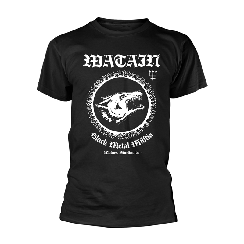 Black Metal Militia: Black - MEDIUM/Product Detail/Shirts