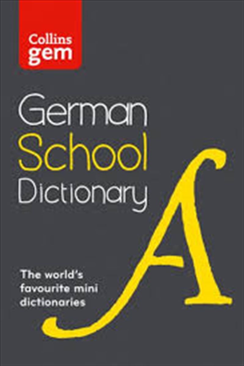 Gem German School Dict/Product Detail/Language & Linguistics