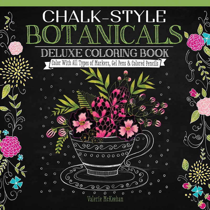 Chalk Style Botanicals Deluxe Coloring Book/Product Detail/Kids Colouring