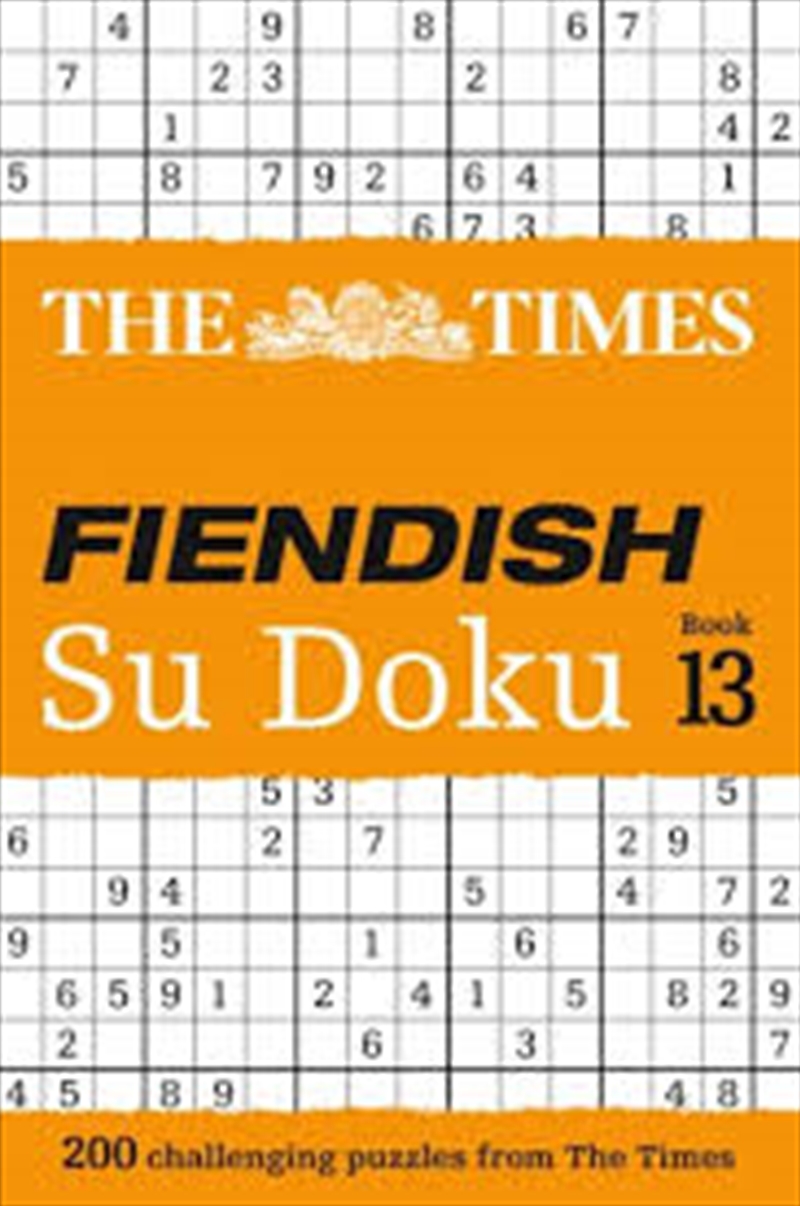 Times Fiendish Su Doku Book 13/Product Detail/Adults Activity Books