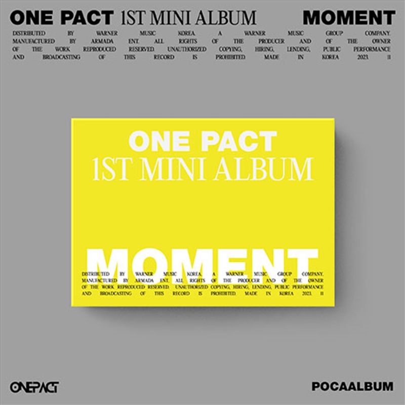 1st Mini Album - Moment: Pocaalbum/Product Detail/World