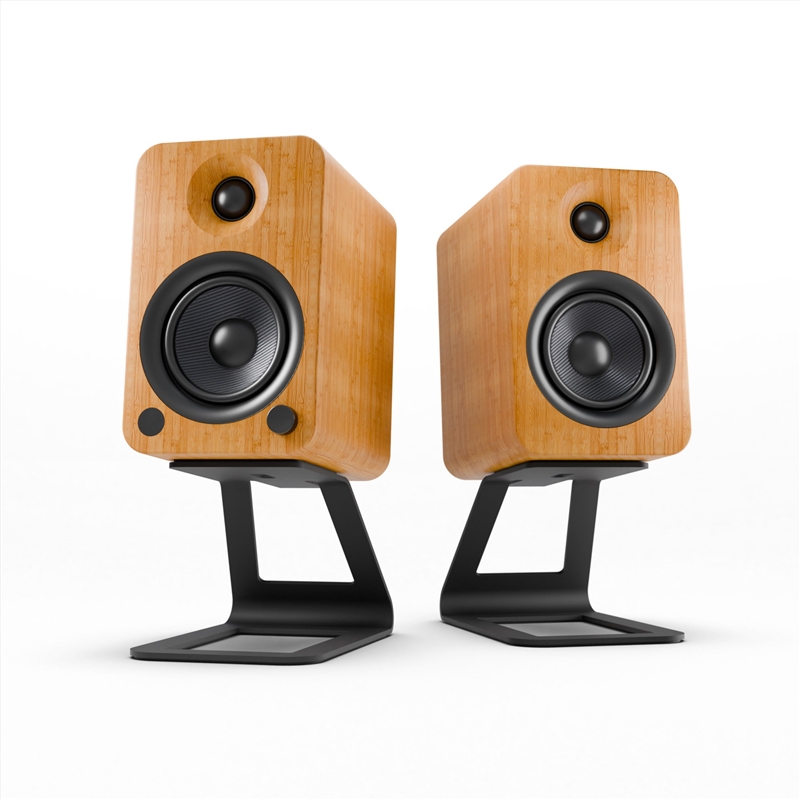 Kanto YU4 140W Powered Bookshelf Speakers with Bluetooth® and Phono Preamp - Pair, Bamboo with SE4 B/Product Detail/Speakers