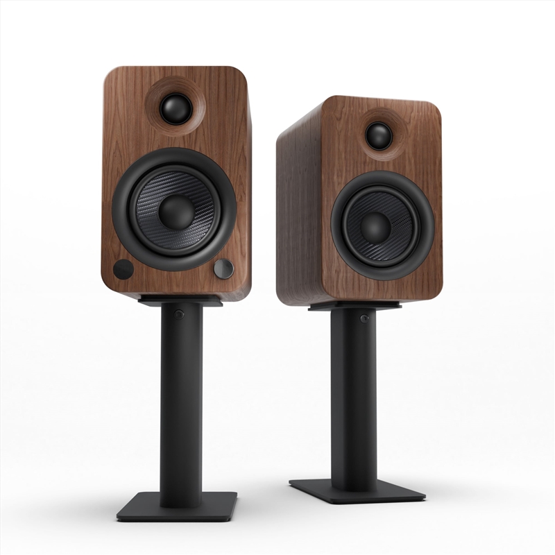 Kanto YU4 140W Powered Bookshelf Speakers with Bluetooth® and Phono Preamp - Pair, Walnut with SP9 B/Product Detail/Speakers