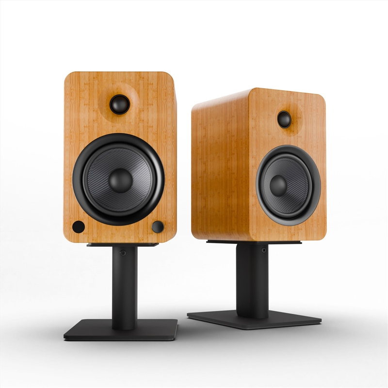 Kanto YU6 200W Powered Bookshelf Speakers with Bluetooth® and Phono Preamp - Pair, Bamboo with SP6HD/Product Detail/Speakers