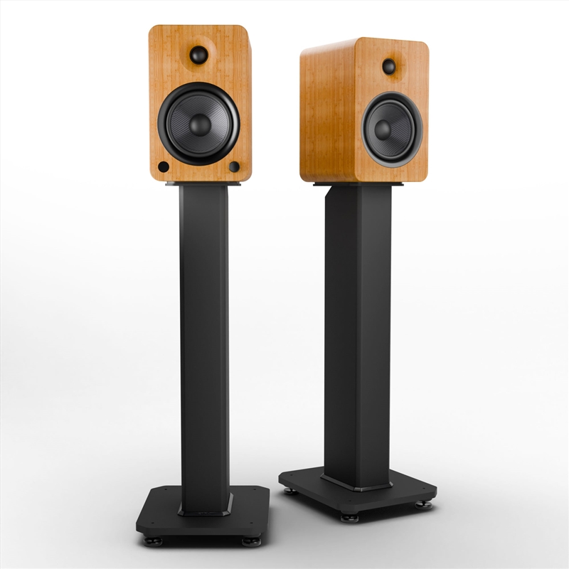 Kanto YU6 200W Powered Bookshelf Speakers with Bluetooth® and Phono Preamp - Pair, Bamboo with SX26/Product Detail/Speakers