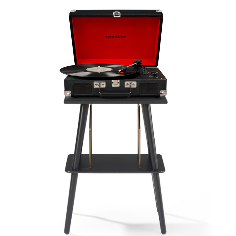 Crosley Cruiser Bluetooth Portable Turntable - Black + Crosley Entertainment Stand Bundle/Product Detail/Turntables